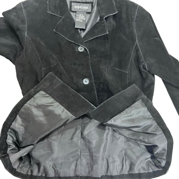 Brandon Thomas black suede leather jacket - Picture 5 of 10